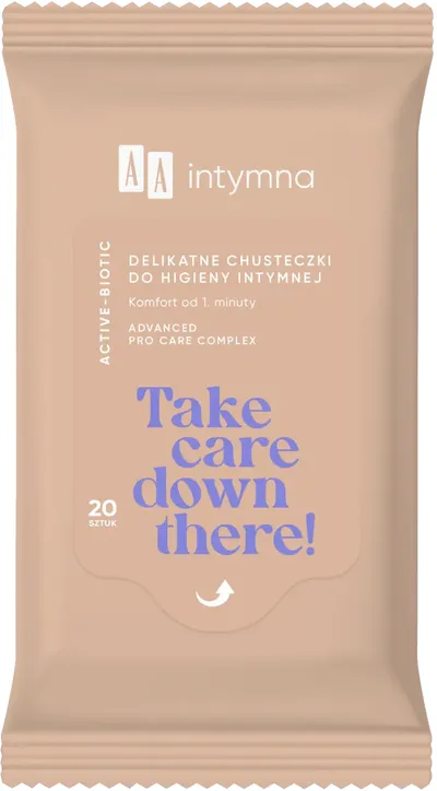 AA Take Care Down There!, Delikatne chusteczki do higieny intymnej