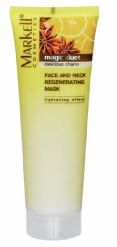 Markell Cosmetics Magic Duet, Face & Neck Regenerating Mask (Maska do twarzy i szyi regenerująca)