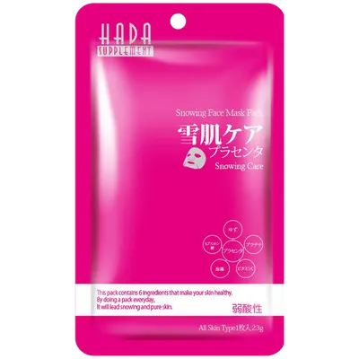 Hada Supplement Snowing Face Mask Pack (Regenerująca maska do twarzy w płachcie)