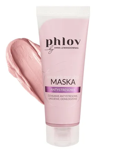 Phlov by Anna Lewandowska Smooth My Skin, Kremowa maska antystresowa z różową glinką