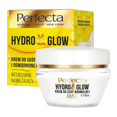 Perfecta Hydro & Glow, Krem do skóry normalnej i odwodnionej  intensywnie nawilżający