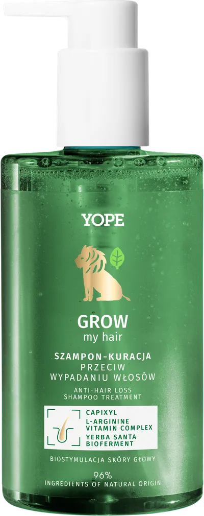 Yope Grow My Hair, Szampon-kuracja przeciw wypadaniu włosów