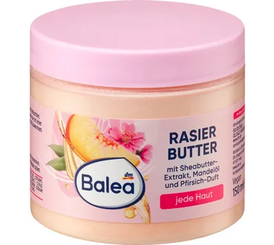 Balea Apricot, Shaving Butter with Shea Butter, Almond Oil & Apricot Extract (Masło do golenia ciała z masłem shea, olejem ze słodkich migdałów i ekstraktem z brzoskwini)