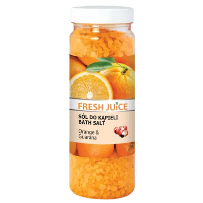 Fresh Juice Bath Salt Orange & Guarana (Sól do kąpieli `Pomarańcza i guarana`)