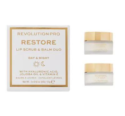 Revolution Pro Coconut Restore Lip Scrub & Balm Duo (Zestaw do pielęgnacji ust)