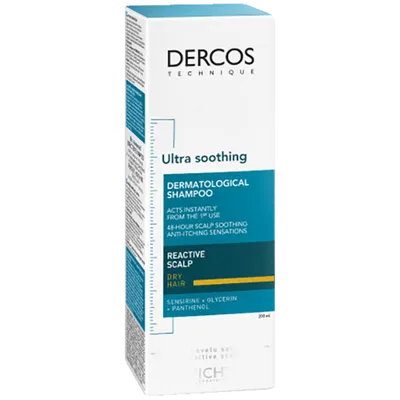 Vichy Dercos, Ultra Soothing Shampoo (Szampon łagodzący do włosów normalnych i przetłuszczających się)