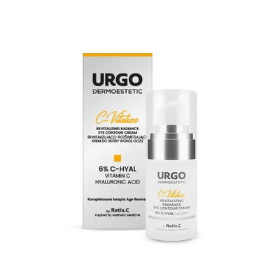 URGO Dermoestetic C - Vitalize, Rewitalizująco - rozświetlający krem do skóry wokół oczu