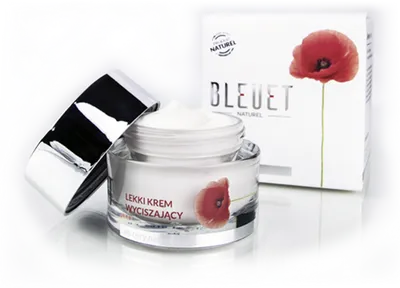 Bleuet Naturel Lekki krem wyciszający do cery naczynkowej
