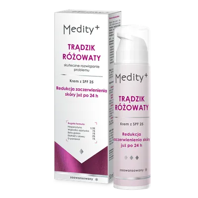 Medity+ Trądzik Różowaty, Krem na dzień SPF 25