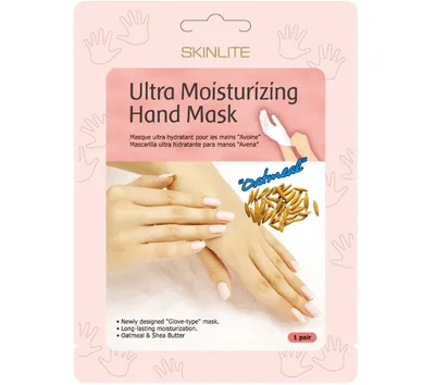 Skinlite Ultra Moisturizing Hand Mask (Maseczka na dłonie `Płatki owsiane`)