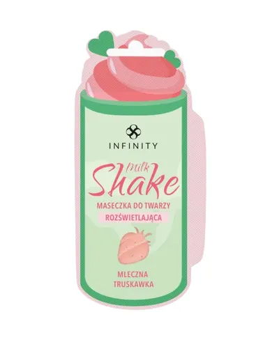 Infinity Milkshake, Mleczna Truskawka, Rozświetlająca maseczka do twarzy