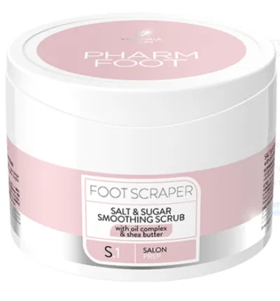 Victoria Vynn Pharm Foot Foot Scraper Salt & Sugar Smoothing Scrub (Wygładzający peeling solno- cukrowy do stóp)