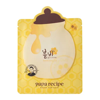 Papa Recipe Bombee, Honey Mask (Odżywcza maska w płachcie z ekstraktem z propolisu i mleczka pszczelego)