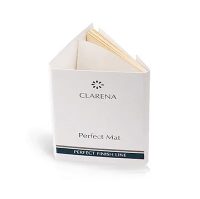 Clarena Perfect Mat Perfect Finish Line, Pudrowe bibułki matujące