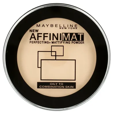 Maybelline New York AffiniMat, Perfecting + Mattifying Powder (Matujący puder prasowany)