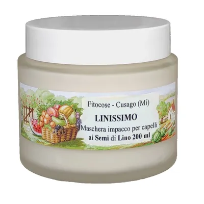 Fitocose Linissimo, Maschera Impacco ai Semi di Lino (Maska do włosów z lnem)