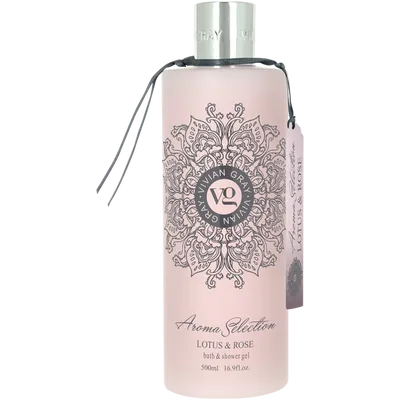 Vivian Gray Aroma Selection, Lotus & Rose  Bath & Shower Gel (Żel pod prysznic `Lotos i róża`)