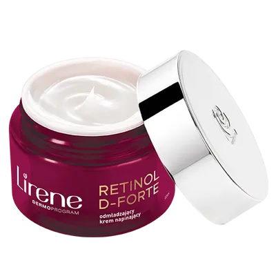 Lirene Dermoprogram Retinol D-Forte, Odmładzający krem napinający 60+