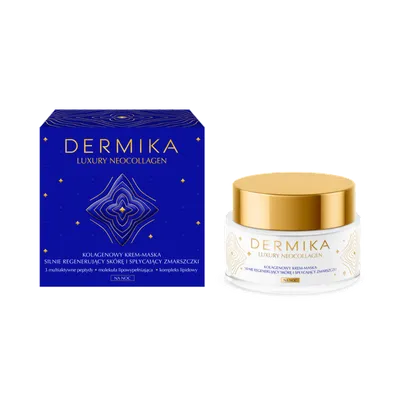 Dermika Luxury Neocollagen, Kolagenowy krem-maska na noc (nowa wersja)