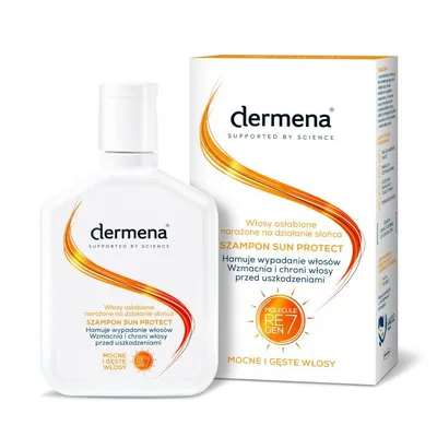Dermena Sun Protect, Szampon ochronny do włosów osłabionych narażonych na działanie słońca