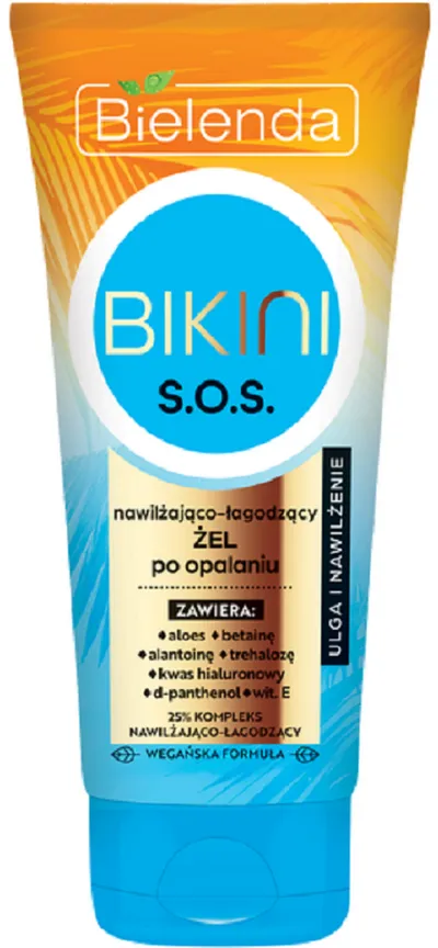 Bielenda Bikini, S.O.S., Nawilżająco-łagodzący żel po opalaniu