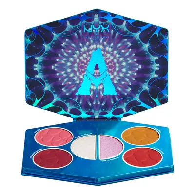 NYX Professional Makeup NYX x Avatar, The Way of Water, Pandoran Paradise Palette (Paleta rozświetlaczy i róży do policzków)