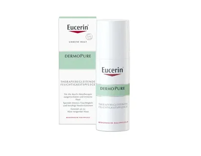 Eucerin DermoPure, (Krem kojący w trakcie kuracji przeciwtrądzikowych)
