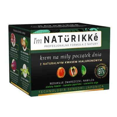 Naturikke Krem na miły początek dnia z naturalnym kwasem hialuronowym