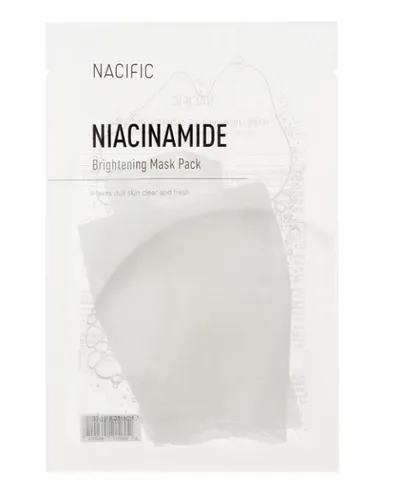 Nacific Niaciniamide,  Brightening Mask Pack (Rozjaśniająca maska do twarzy w płachcie)