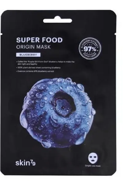 SKIN79 Super Food Origin Mask Blueberry (Odżywcza maska w płachcie)