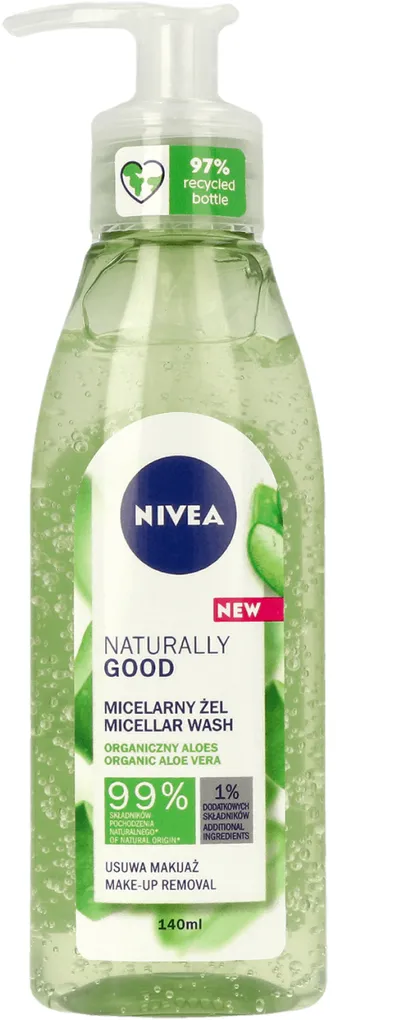 Nivea Naturally Good, Żel micelarny `Organiczny aloes`