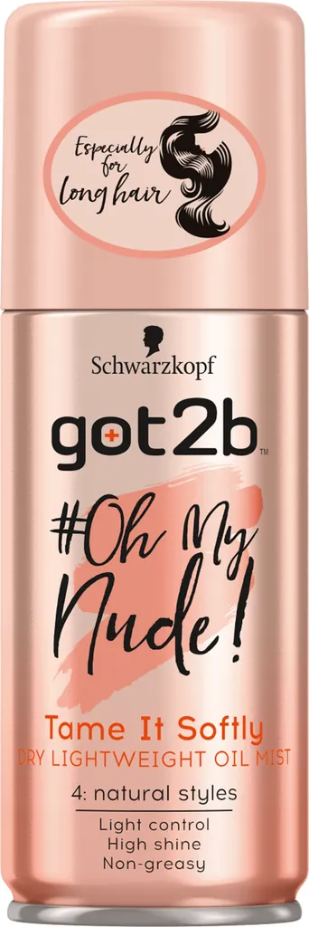 Schwarzkopf Got2b #Oh My Nude!, Tame It Softly, Dry Lightweight Oil Mist (Suchy, lekki olejek do włosów w mgiełce)