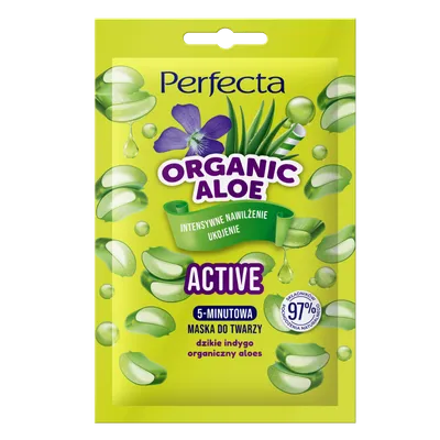 Perfecta Organic Aloe, 5-minutowa maska do twarzy `Active`