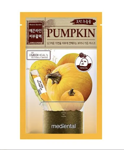 Mediheal Mediental, Botanic Garden, Pumpkin Sheet Mask (Liftingująca maska w płachcie z ekstraktem z dyni)