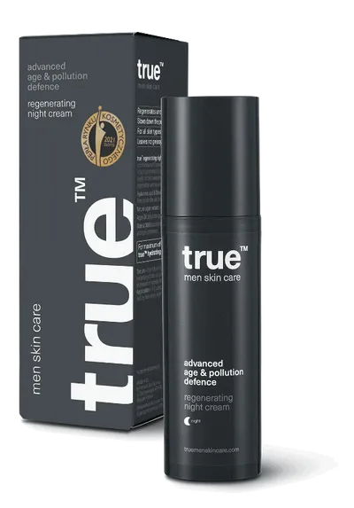 True Men Skin Care Advanced Age & Pollution Defence, Regenerating Night Cream (Krem regenerujący na noc)