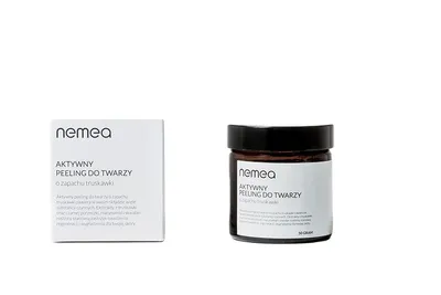Nemea Truskawka, Delikatny aktywny peeling do twarzy