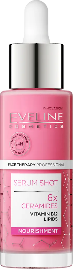 Eveline Cosmetics Face Therapy Professional, Serum Shot,  6x Ceramidy, Serum odżywcze