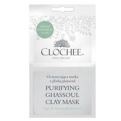 Clochee Purifying Ghassoul Clay Mask (Oczyszczająca maska z glinką ghassoul)