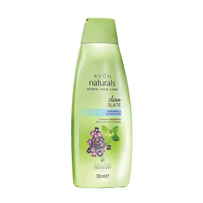 Avon Naturals, Hair Care, Clean Slate Shampoo Peppermint & Verbena (Szampon do włosów `Mięta pieprzowa i werbena`)