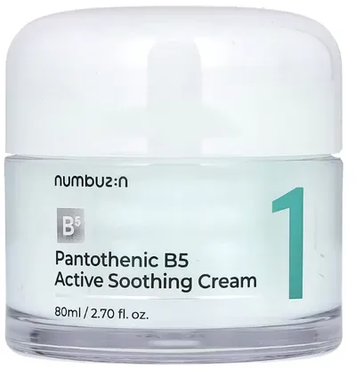 Numbuzin Nr1, Pantothenic B5 Active Soothing Cream (Intensywnie łagodzący krem do twarzy)