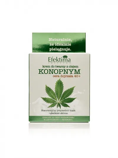Efektima Krem do twarzy z olejem konopnym do cery dojrzałej