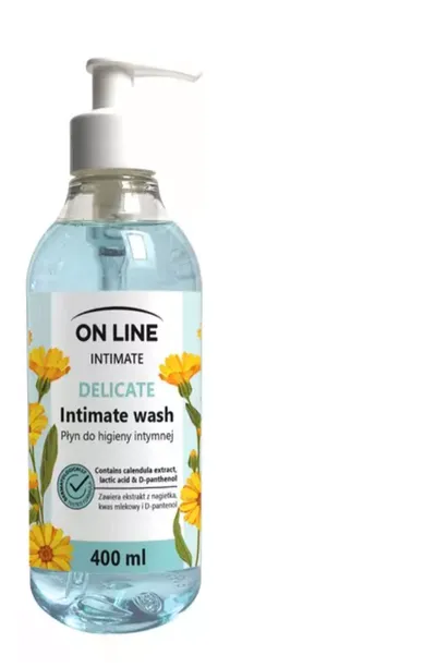 On Line Intimate, Intimate Wash Delicate (Płyn do higieny intymnej z nagietkiem `Delikatność`)