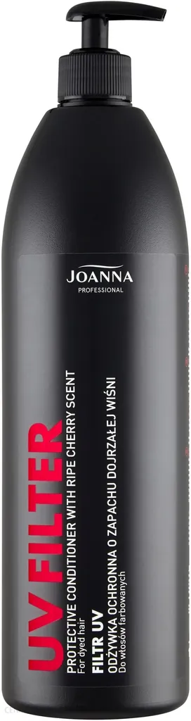 Joanna Professional, Protective Conditioner with Ripe Cherry Scent (Odżywka ochronna z filtrem UV o zapachu wiśni)