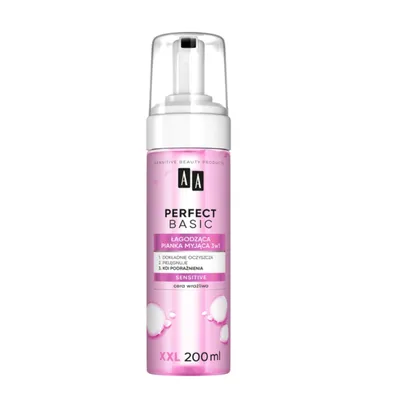 AA Perfect Basic, Sensitive, Łagodna pianka myjąca 3w1