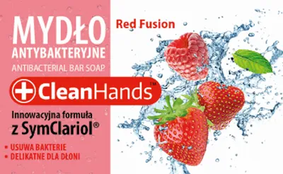 CleanHands Red Fusion Antibacterial Bar Soap (Mydło w kostce antybakteryjne)