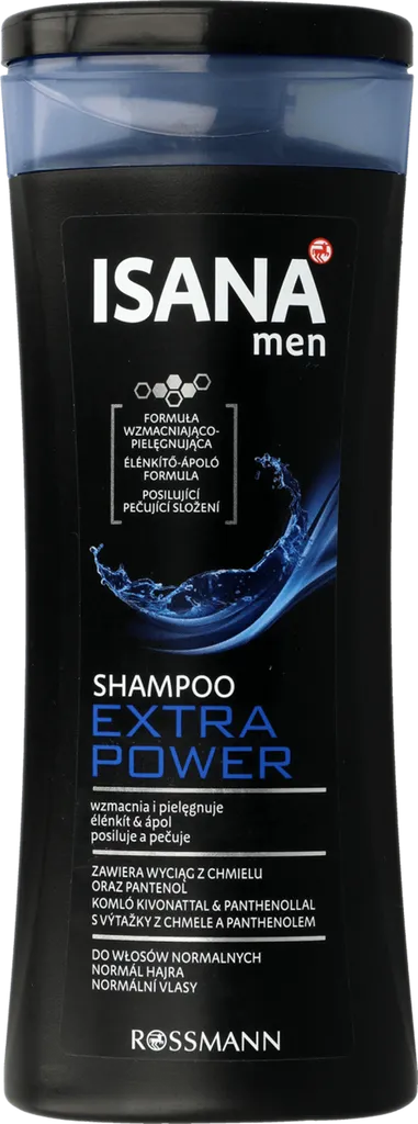 Isana Men, Extra Power Shampoo (Szampon do włosów dla mężczyzn)