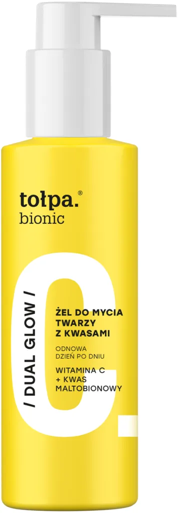 Tołpa Bionic, Dual Glow, Żel do mycia twarzy z kwasami