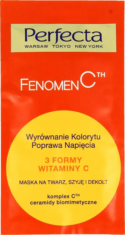Perfecta Fenomen C, Maska na twarz, szyję i dekolt `Wyrównanie kolorytu`
