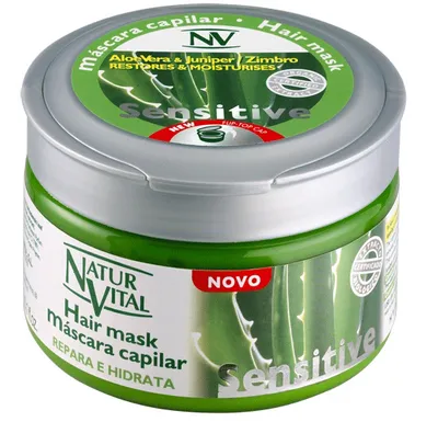 NaturVital Sensitive Hair Mask Aloe Vera Juniper Zimbro (Maska dla wrażliwej skóry głowy)