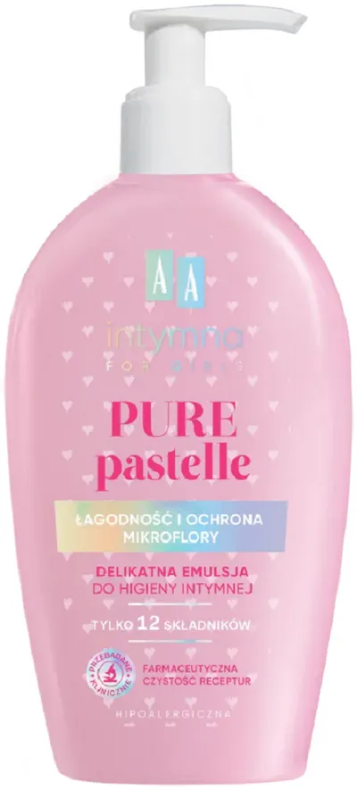 AA Intymna for Girls, Delikatna emulsja do higieny intymnej `Pure Pastelle`